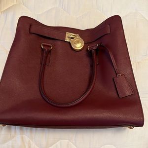 Burgundy Michael Kors shoulder bag